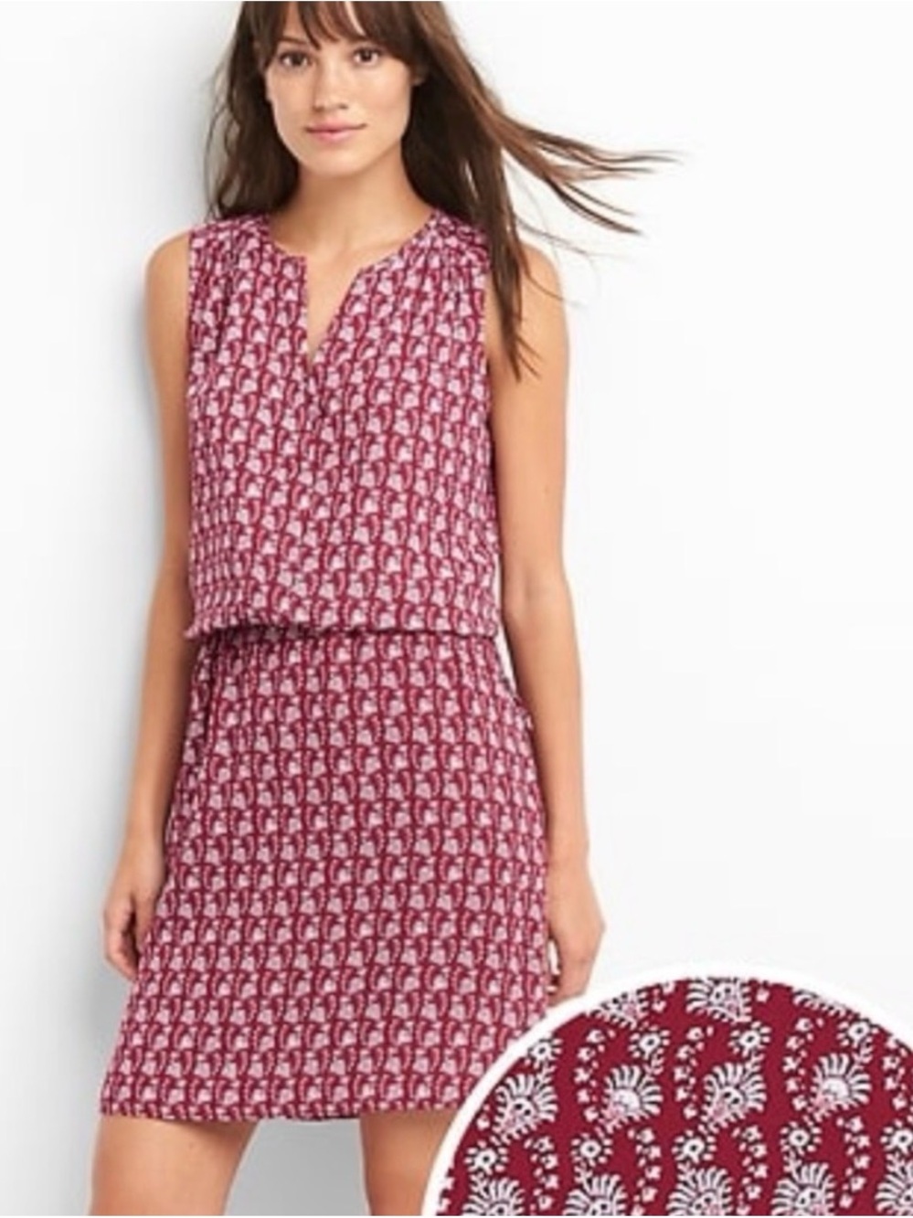 GAP Sleeveless Kidney Bean Dress